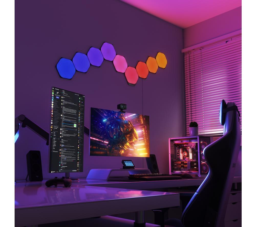 Buy NANOLEAF Shapes Hexagon Smart Lights Starter Kit - Ultra Black
