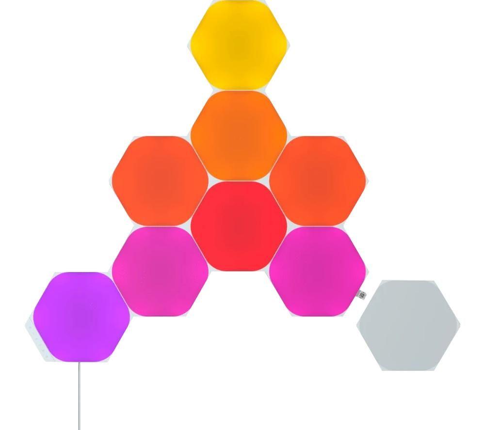NANOLEAF Shapes Hexagon Smart Lights Starter Kit - Ultra Black, Pack of 9 image number 8 of 8
