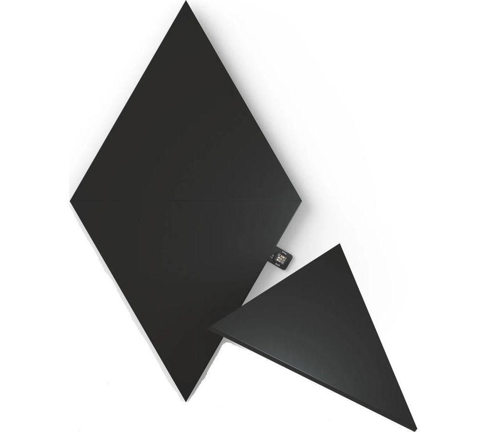 Nanoleaf Shapes Triangle Smart Lights Expansion Pack - Ultra Black, Pack of 3