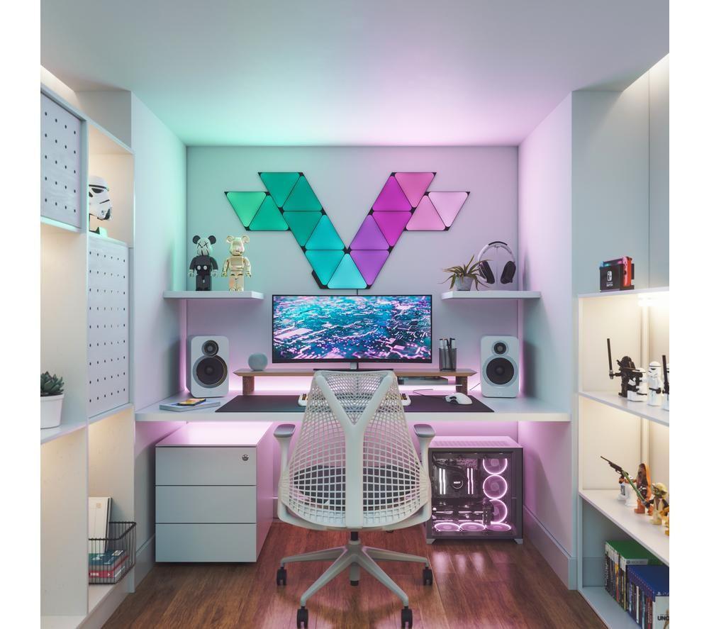 NANOLEAF Shapes Triangle Smart Lights Expansion Pack - Ultra Black, Pack of 3 image number 4 of 9