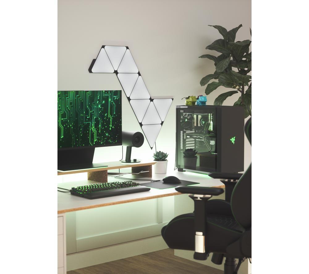 NANOLEAF Shapes Triangle Smart Lights Starter Kit - Ultra Black, Pack of 9 image number 5 of 10