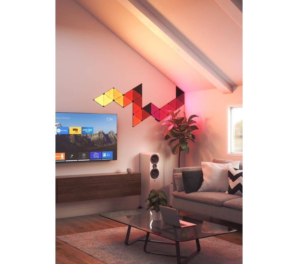 NANOLEAF Shapes Triangle Smart Lights Starter Kit - Ultra Black, Pack of 9 image number 6 of 10