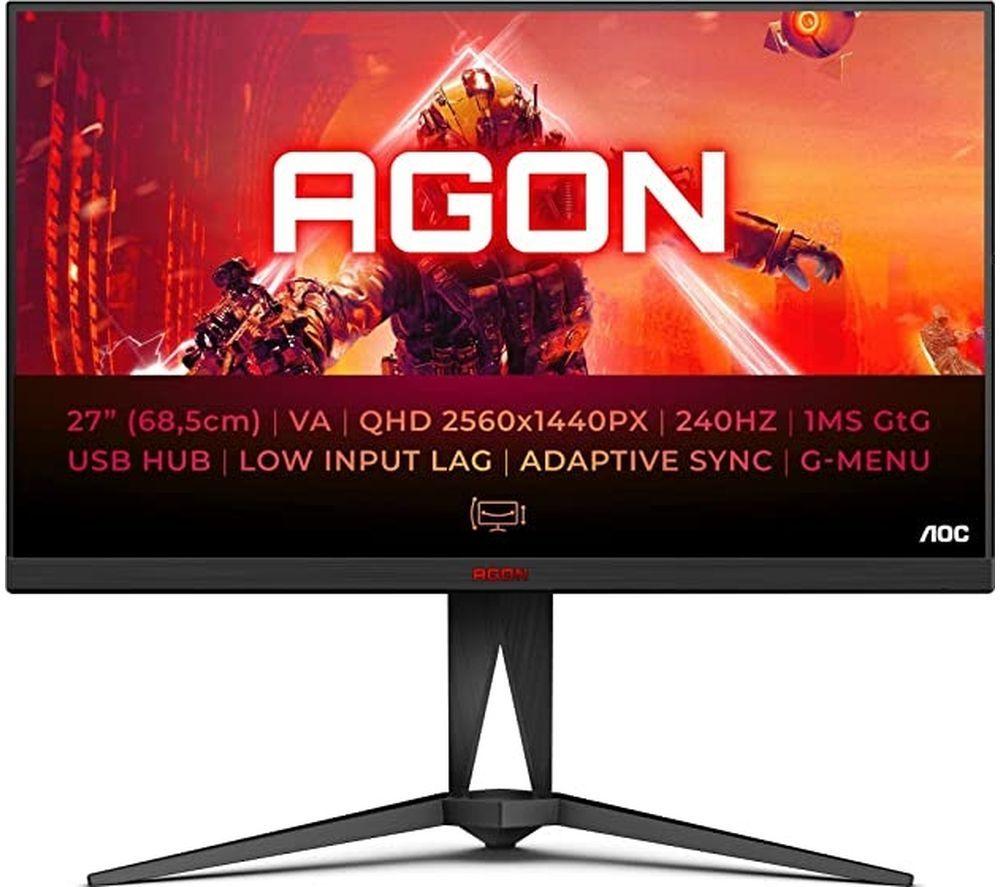 AOC AG275QZN Quad HD 27 VA LCD Gaming Monitor - Black, Black