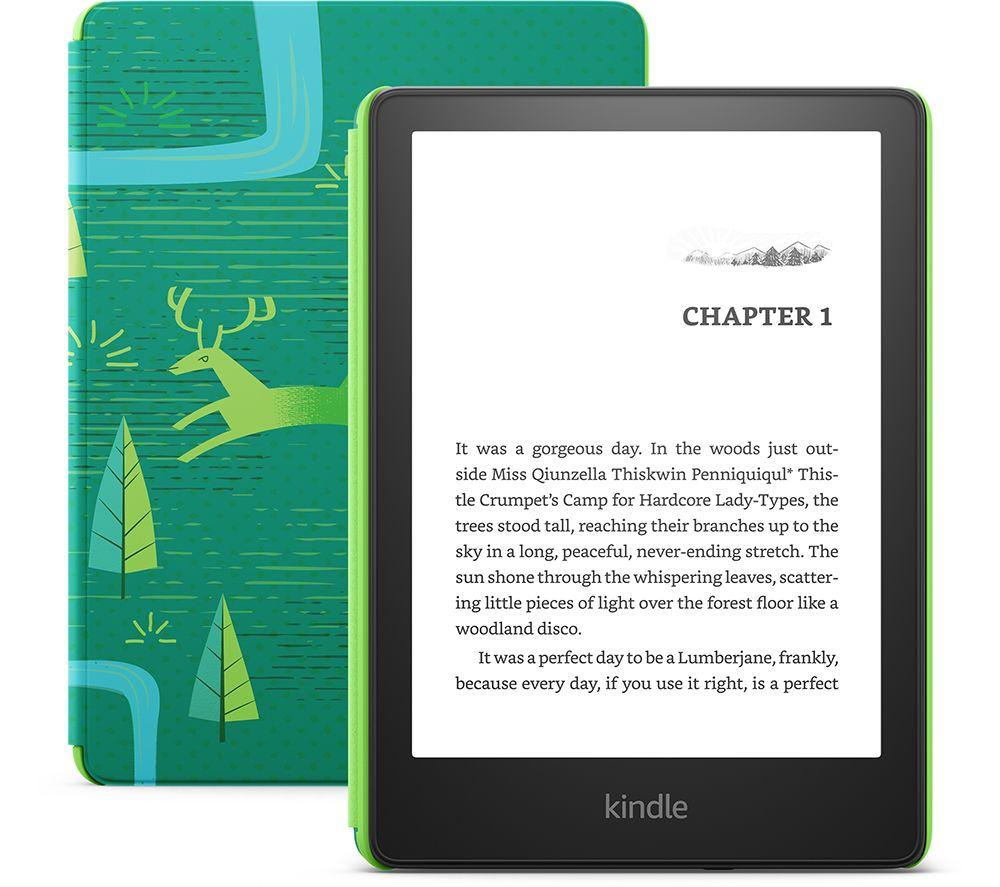 Kindle Paperwhite Kids | Includes over a thousand books, a child-friendly cover and a 2-year worry-free guarantee, Emerald Forest | 16GB