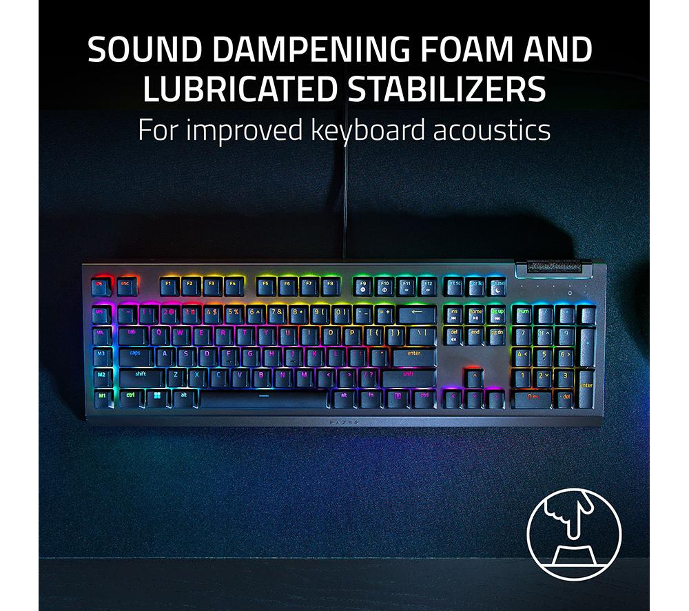 RAZER Blackwidow V4 X Mechanical Gaming Keyboard - Black image number 7 of 7