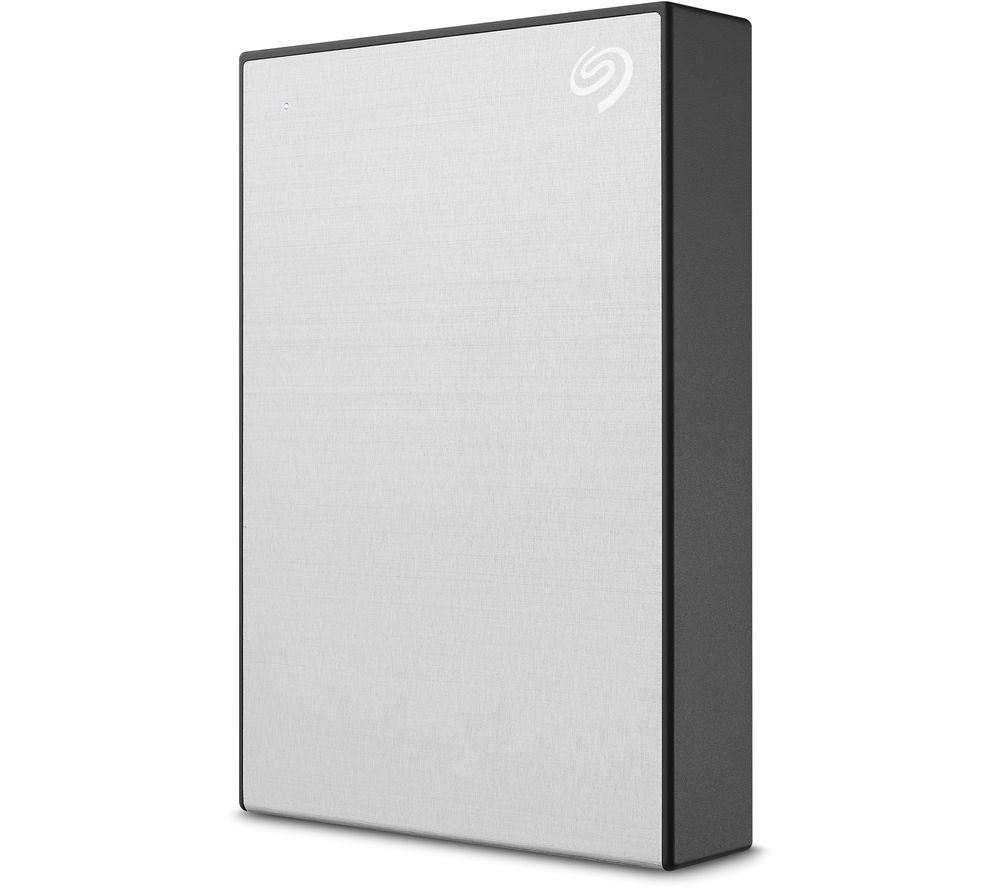 SEAGATE One Touch Portable Hard Drive - 4 TB, Silver, Silver/Grey