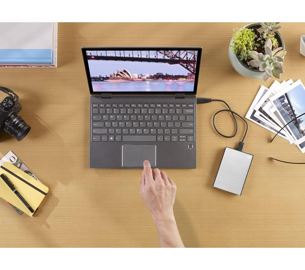 SEAGATE One Touch Portable Hard Drive - 4 TB, Silver image number 11 of 11