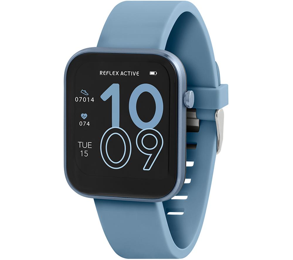 Buy REFLEX ACTIVE Series 12 Smart Watch Blue, Silicone Strap Currys