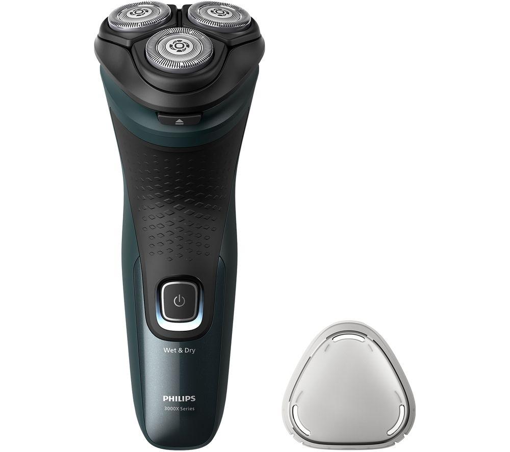 PHILIPS 3000X Series X3052/00 Wet & Dry Rotary Shaver - Dark Forest Green