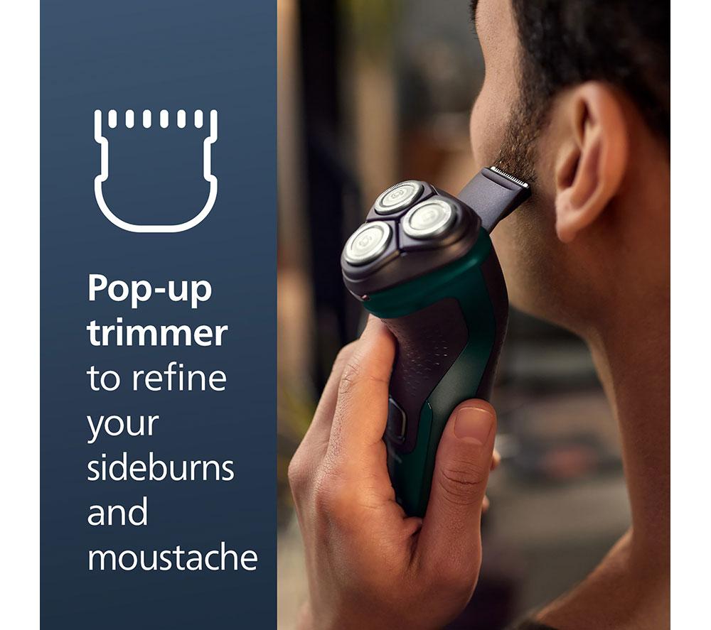 PHILIPS 3000X Series X3052/00 Wet & Dry Rotary Shaver - Dark Forest Green image number 6 of 6