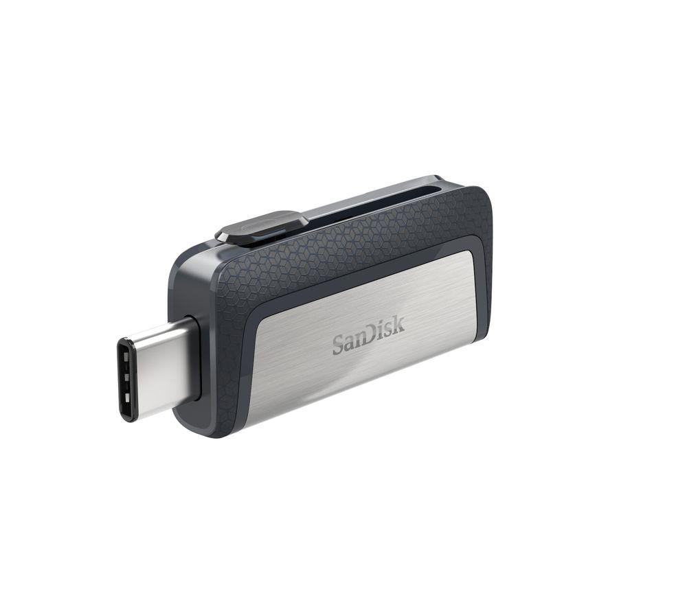 SANDISK Ultra USB Type-C & USB 3.1 Dual Memory Stick - 256 GB, Silver image number 2 of 2