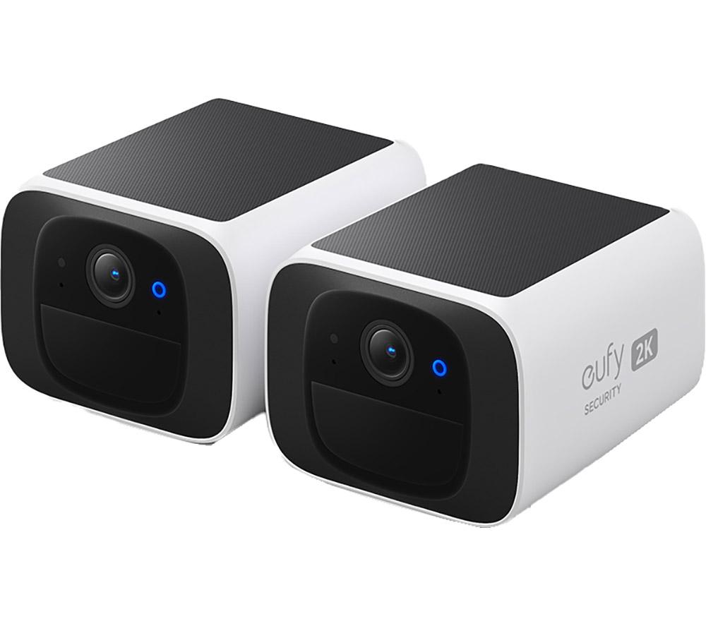 EUFY SoloCam S220 2K Smart WiFi Security Camera - 2 Cameras, White