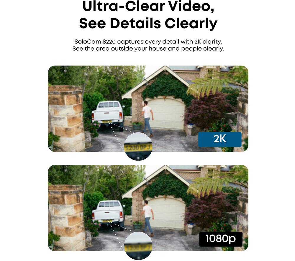 EUFY SoloCam S220 2K Smart WiFi Security Camera - 2 Cameras image number 3 of 10