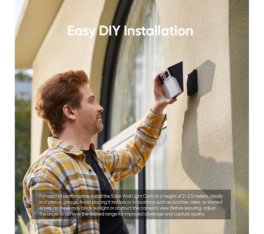 EUFY S120 Solar Wall Light 2K WiFi Security Camera image number 6 of 9