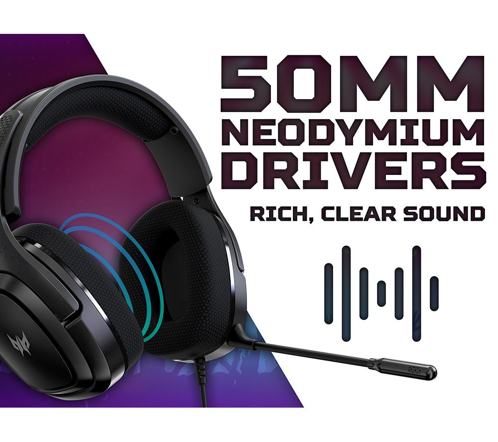 ACER Predator Galea 365 7.1 Gaming Headset - Black image number 4 of 8