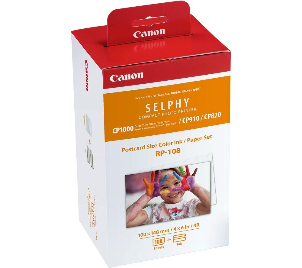 CANON RP-108 100 x 148 mm Photo Paper & Ink Set - 108 Sheets, White