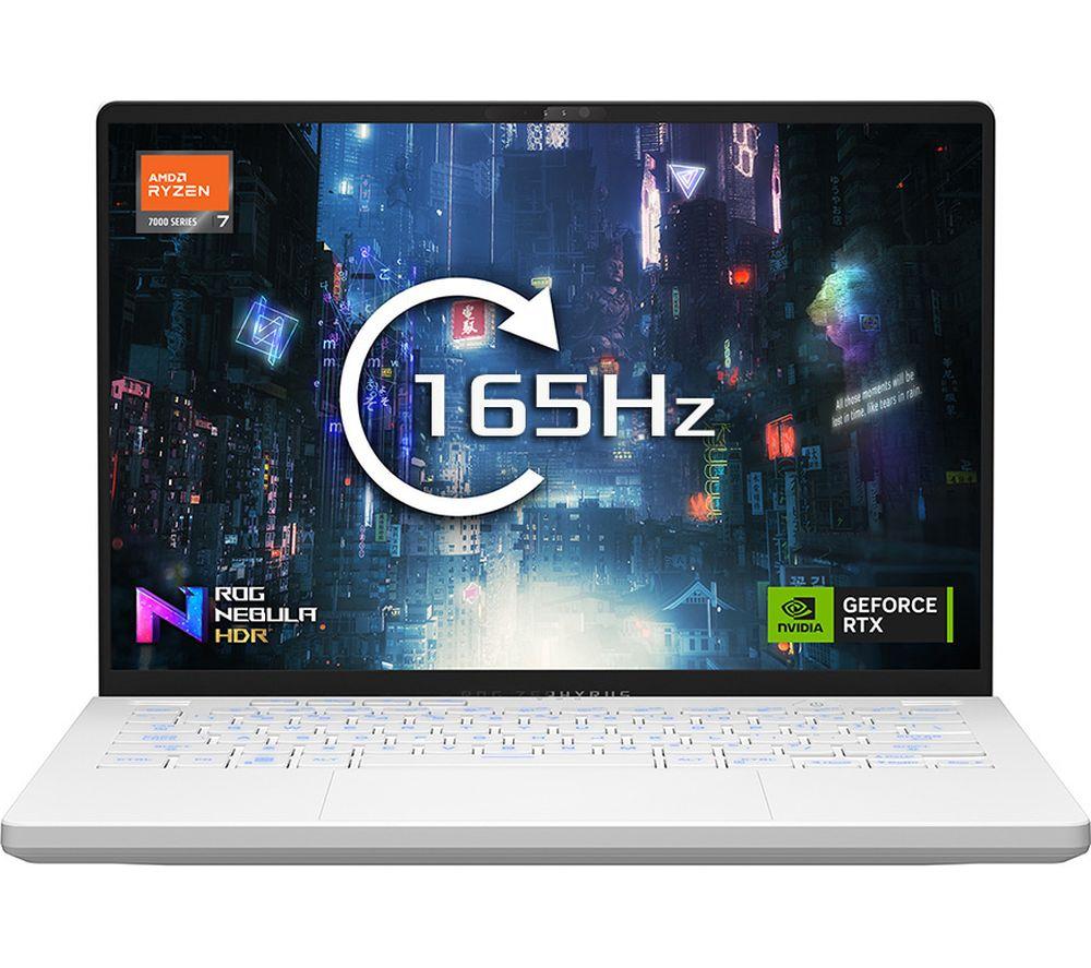 ASUS ROG Zephyrus G14 14 Gaming Laptop - AMD Ryzen 7, RTX 4060, 512 GB SSD, White