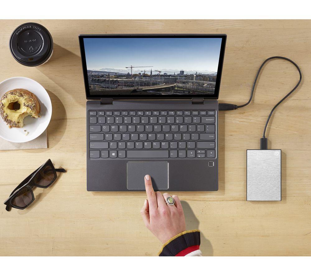SEAGATE One Touch Portable Hard Drive - 1 TB, Silver image number 13 of 14