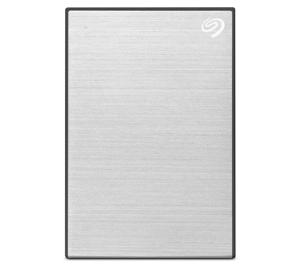 SEAGATE One Touch Portable Hard Drive - 5 TB, Silver, Silver/Grey