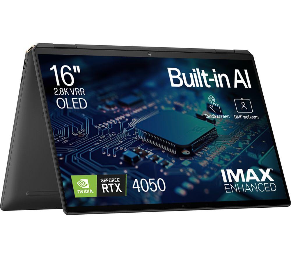 HP Spectre x360 16-aa0500na 16" 2 in 1 Laptop - Intel®Core Ultra 7, 1 TB SSD, Black, Black