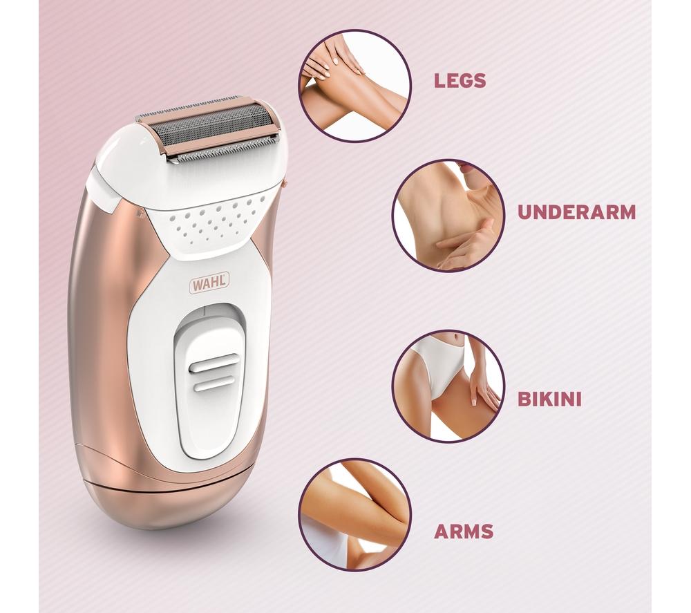 WAHL 3023392 Wet & Dry Foil Lady Shaver - Pink & White image number 4 of 5