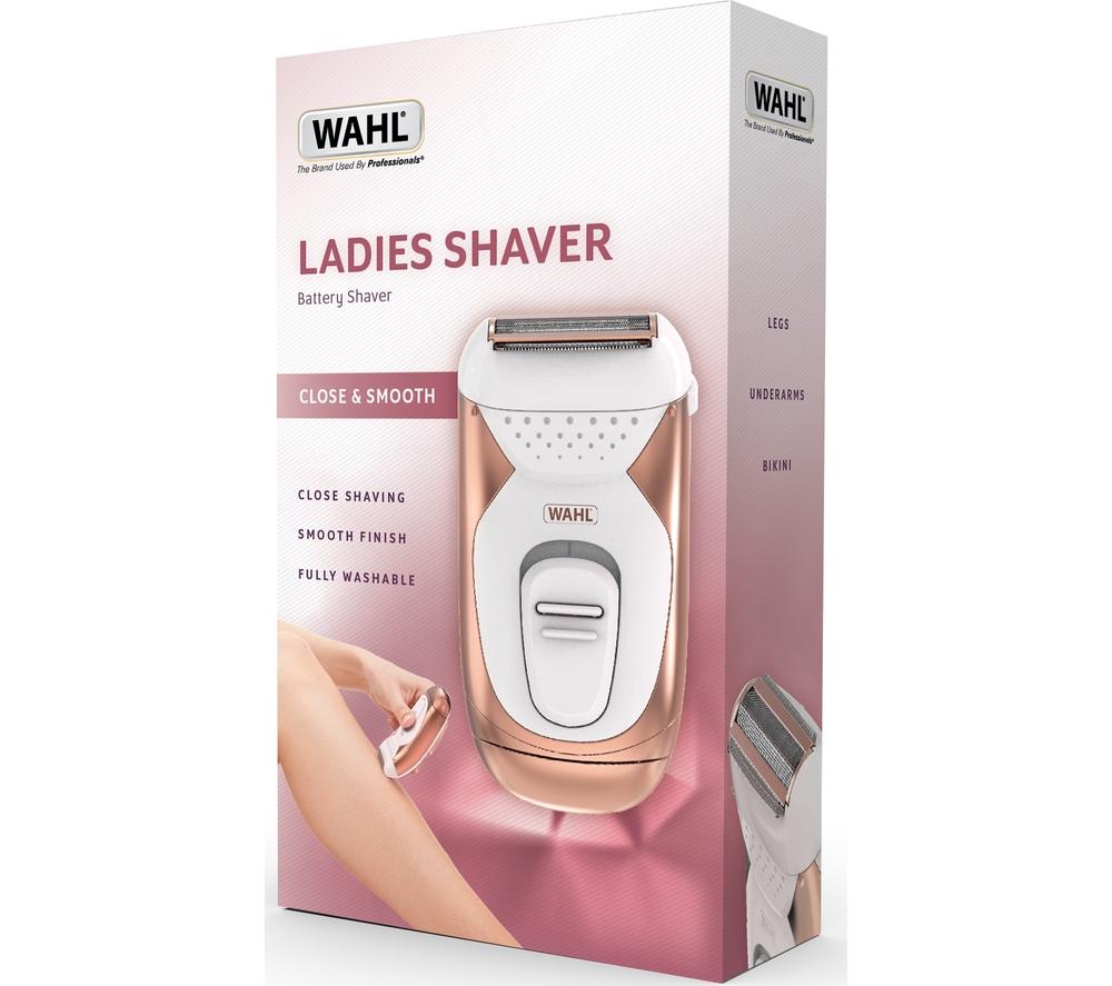 WAHL 3023392 Wet & Dry Foil Lady Shaver - Pink & White image number 5 of 5