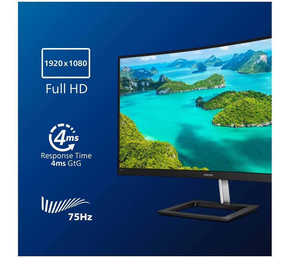 PHILIPS 322E1C Full HD 32" Curved VA LCD Monitor - Black image number 7 of 7