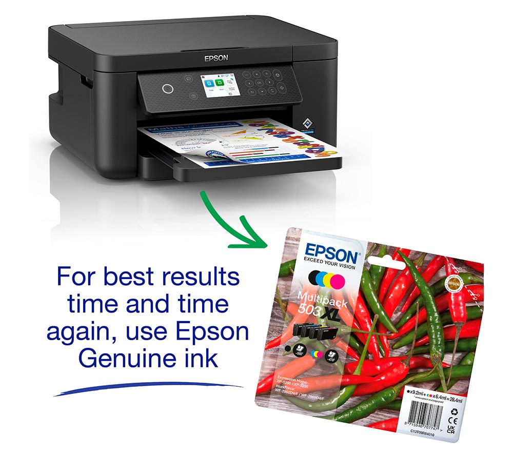 EPSON Expression Home XP-5200 All-in-One Wireless Inkjet Printer image number 8 of 9