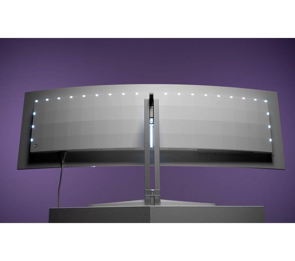 PHILIPS Evnia 49M2C8900 Wide Quad HD 49" Curved Quantum Dot OLED Gaming Monitor - Silver image number 7 of 7