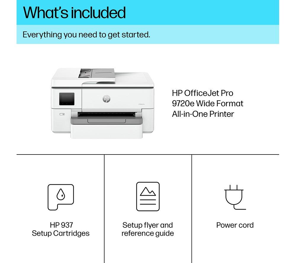 HP OfficeJet Pro 9720e All-in-One Wireless A3 Inkjet Printer & Instant Ink with HP+ image number 11 of 18