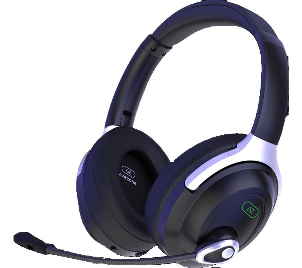 ACEZONE A-Spire Wireless Noise-Cancelling Gaming Headset - Black, Black
