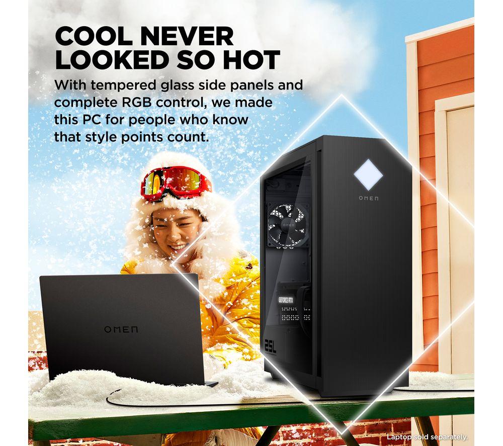 HP OMEN 25L Gaming PC - Intel® Core™ i7, RTX 4060 Ti, 1 TB SSD