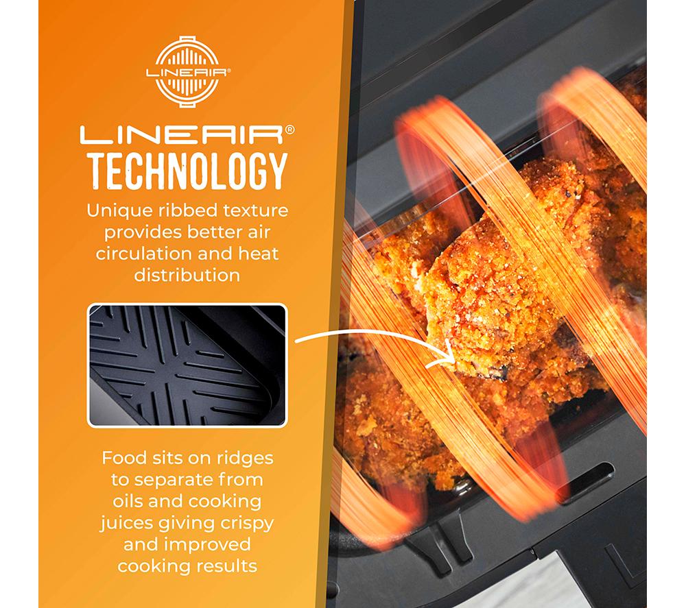 TOWER T843091 2-piece Non-Stick Silicone Foldable Air Fryer Tray Set - Black image number 4 of 12