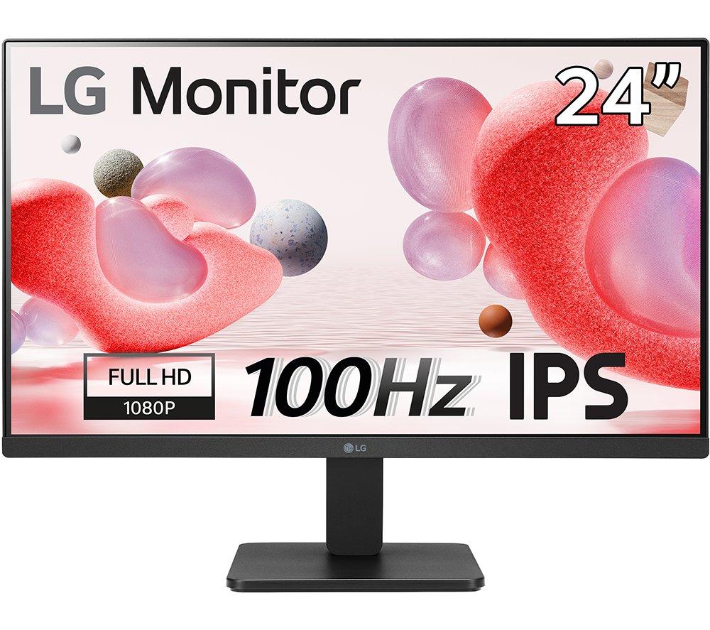 LG 24MR400 Full HD 24 IPS LCD Monitor - Black, Black