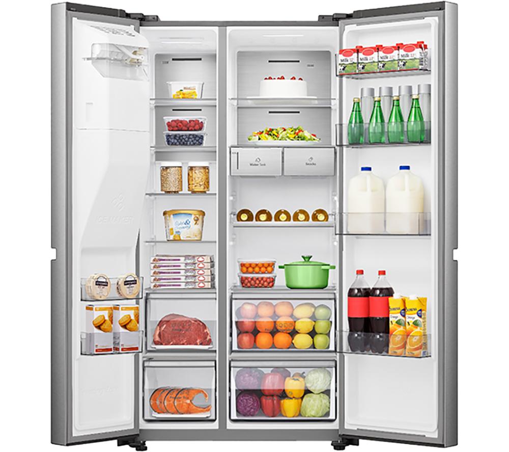HISENSE PureFlat Infinite RS818N4IIE American-Style Smart Fridge Freezer - Stainless Steel image number 17 of 21