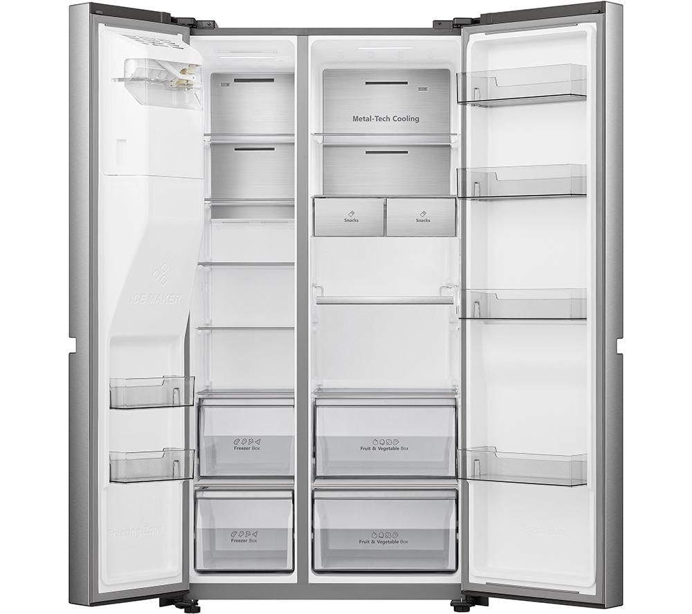 HISENSE PureFlat Infinite RS818N4IIE American-Style Smart Fridge Freezer - Stainless Steel image number 20 of 21
