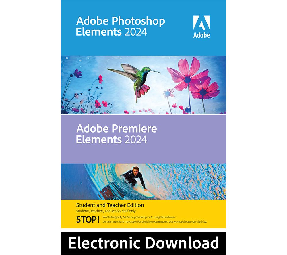 ADOBE Photoshop Elements 2024 & Premiere Elements 2024 - Student & Teacher Edition for macOS ? 1 use