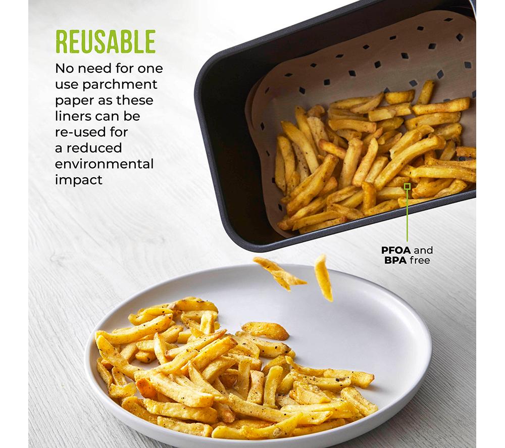 TOWER 9 Litre Dual Air Fryer Liners - Pack of 4 image number 6 of 12