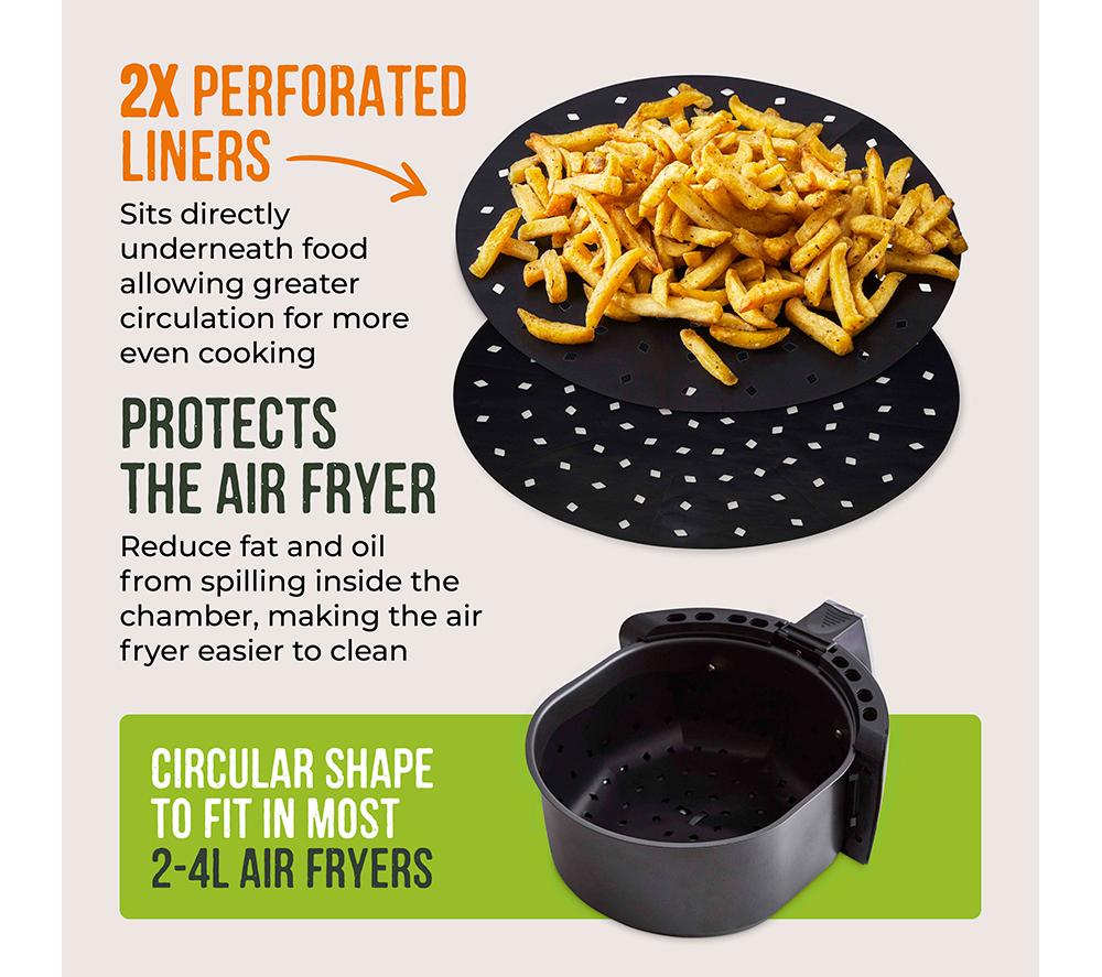 TOWER 2 - 4 Litre Air Fryer Liners - Twin Pack image number 4 of 11