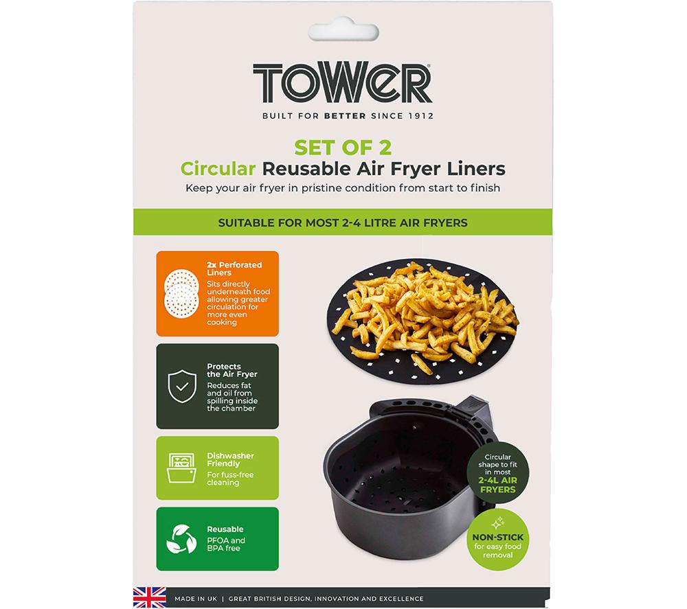 TOWER 2 - 4 Litre Air Fryer Liners - Twin Pack image number 9 of 11