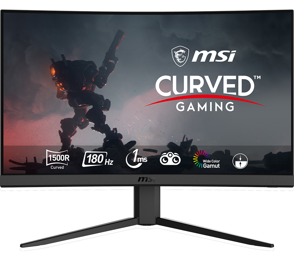 MSI G24C4 E2 Full HD 24 Curved VA Gaming Monitor - Black, Black