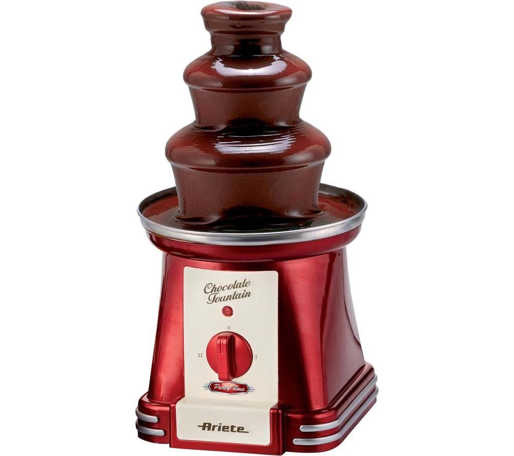 ARIETE Party Time Chocolate Fountain - Red & Silver image number 3 of 6