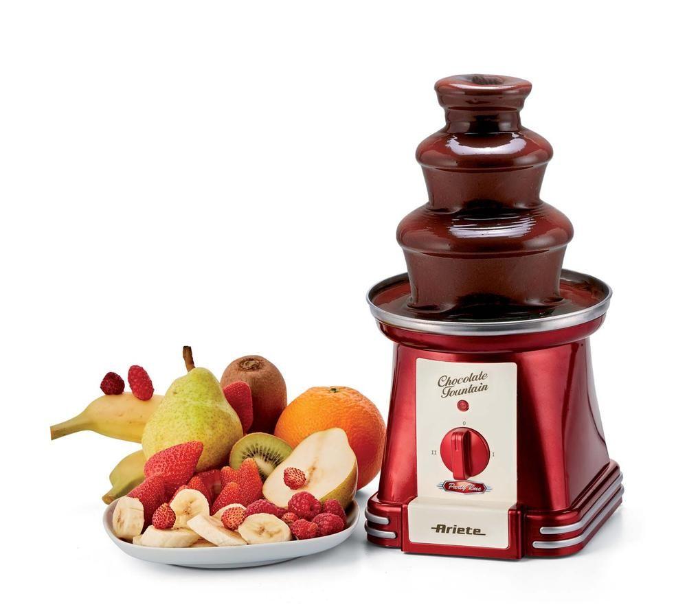 ARIETE Party Time Chocolate Fountain - Red & Silver image number 4 of 6