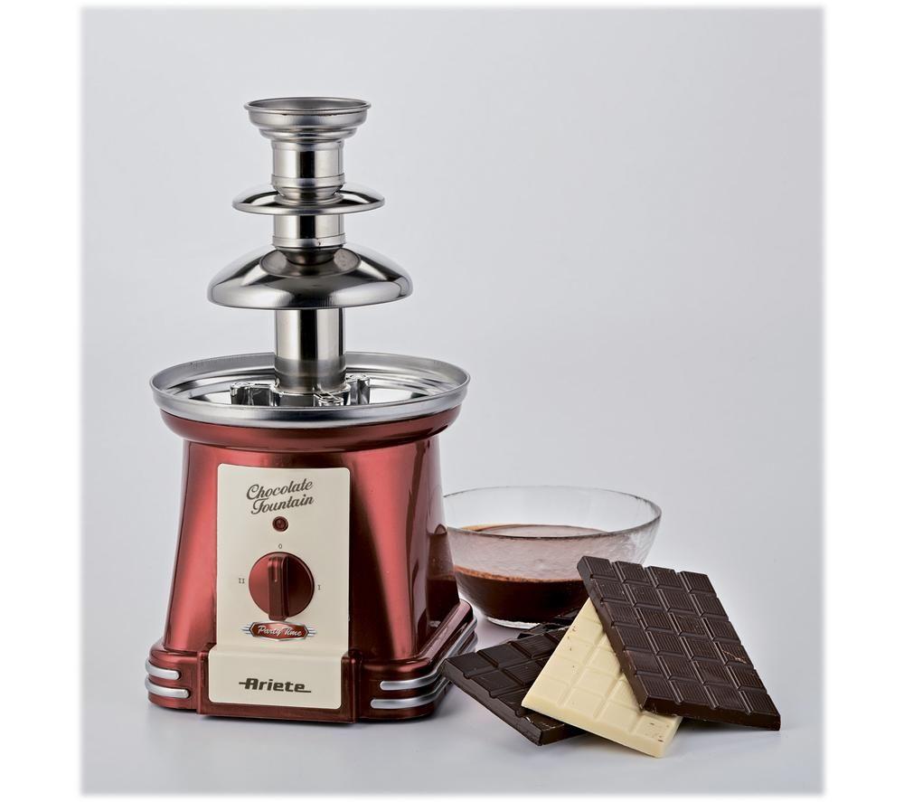 ARIETE Party Time Chocolate Fountain - Red & Silver image number 5 of 6