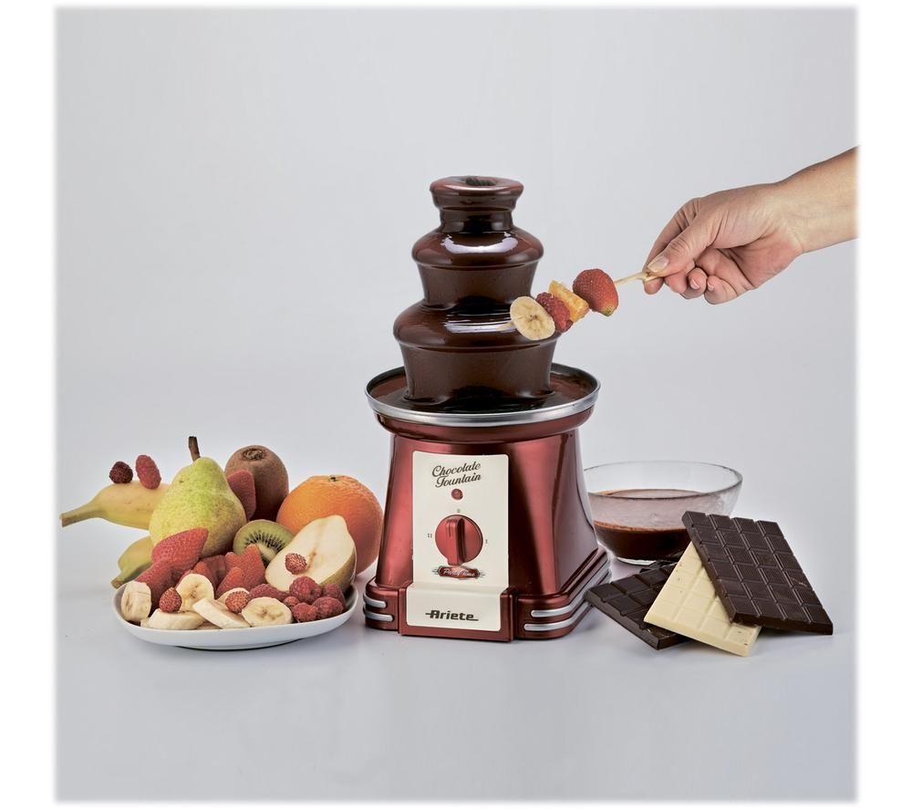 ARIETE Party Time Chocolate Fountain - Red & Silver image number 6 of 6