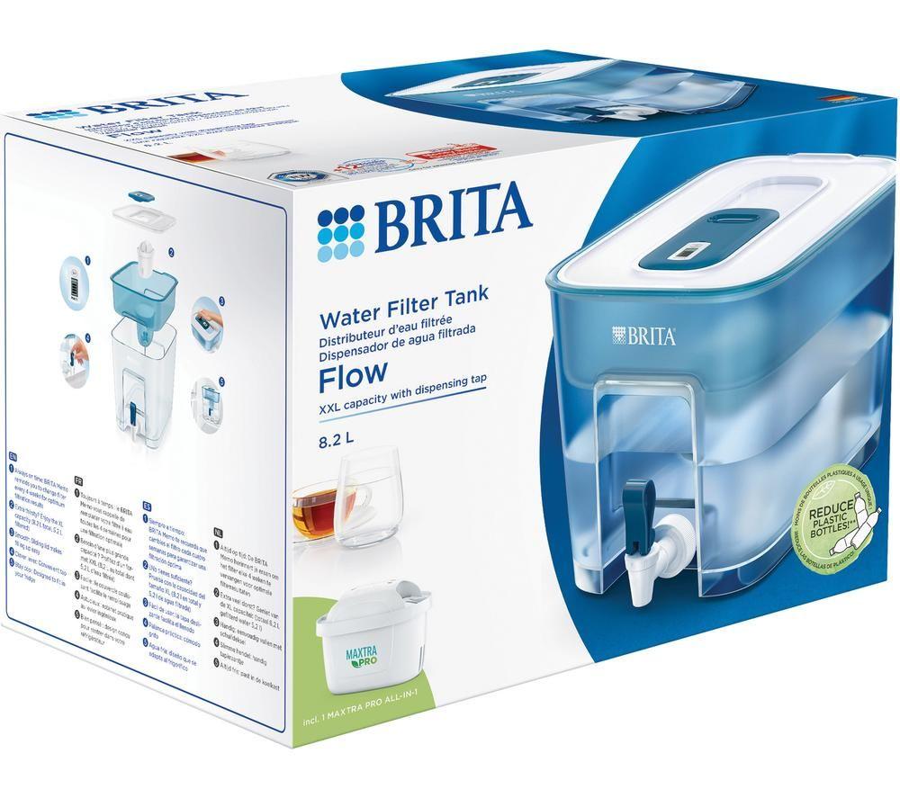 Brita Stream UltraMax Erogatore Filtrante Per Acqua Extra Large - 6 Litri, Blu Scuro - Con Indicatore LED - 2