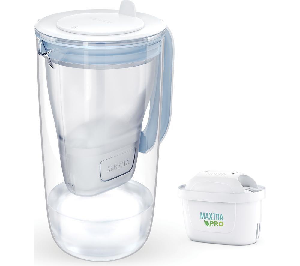 BRITA Glass Water Filter Jug - Blue image number 2 of 4