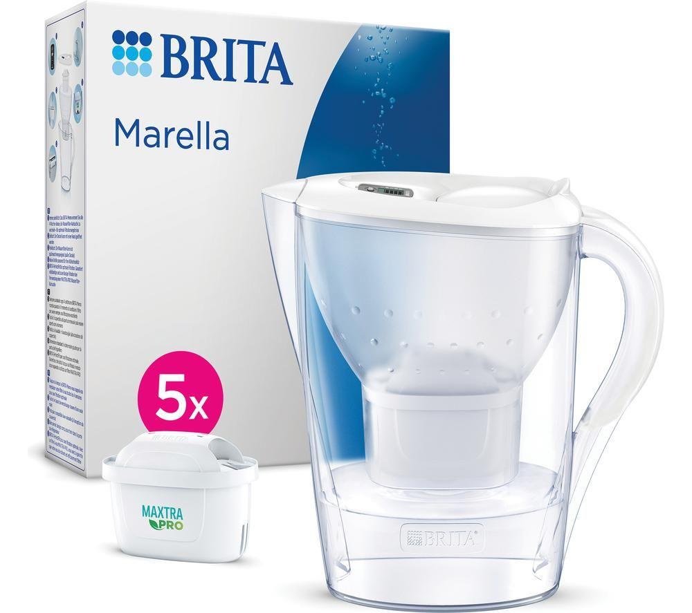 Brita Marella Water Filter Jug With 5 Cartridges