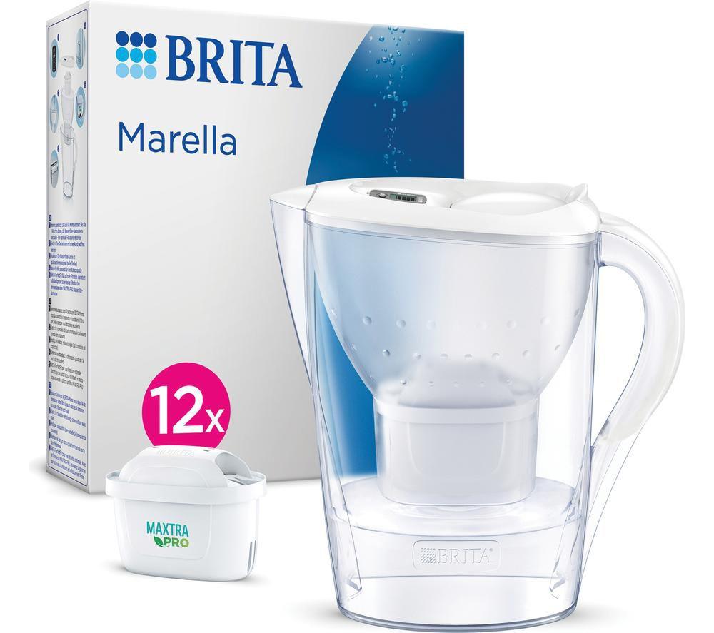 Brita Marella Water Filter Jug With 12 Cartridges