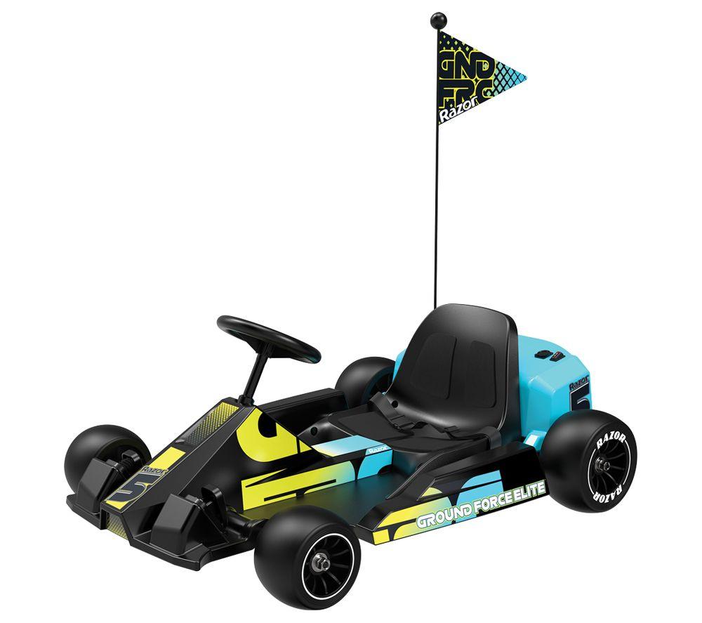 RAZOR Ground Force Elite Electric Go-Kart, Green,Black,Blue